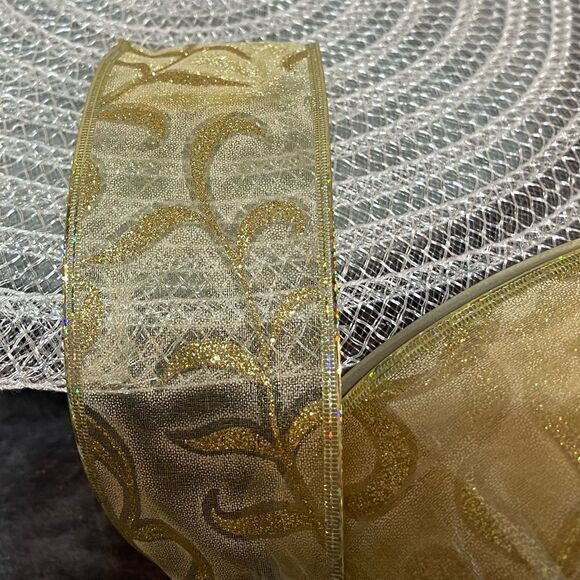 Members Mark Wired Ribbon Gold 55 yards NWT - Picture 5 of 5